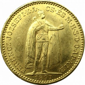 Hungary, Franz Joseph, 20 crowns 1897