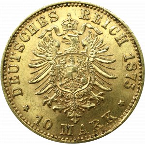 Germany, Prussen, 10 mark 1875 C, Frankfurt