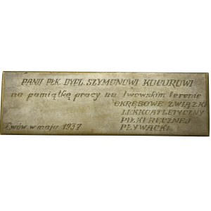 II RP, Dedication plaque for Col. Szymon Kocur