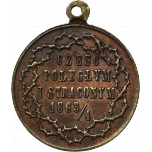 Polska, Medal Półwiekowa rocznica Powstania Styczniowego 1914, nakł. Bernsteina, Unger Lwów