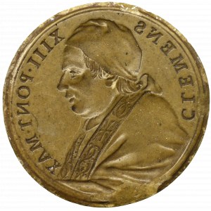 Europa, Odbitka w tworzywie patrycy medalu papież Klemens XIII