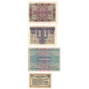 Austro-Węgry zestaw banknotów