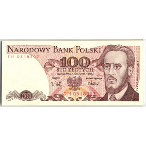PRL, 100 złotych 1988 - zestaw 21 egzemplarzy - różne serie