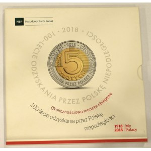 III RP, 5 złotych 2018 w okazjonalnym etui