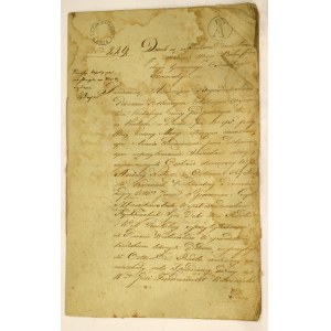 Polska, Dokument notariacki wystawiony w Kaliszu 1816 rok