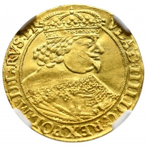 Władysław IV Waza, Dukat 1641, Gdańsk - rzadkość ILUSTROWANY NGC MS61