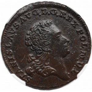 Stanislaus Augustus, 3 groschen 1766 G - NGC AU55BN