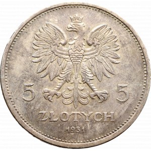 II Rzeczpospolita, 5 złotych 1931 Nike - PIĘKNA