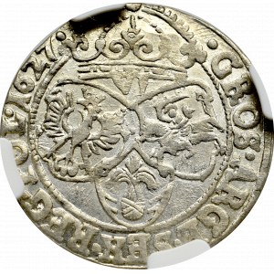 Sigismund III, 6 groschen 1627, Cracow - NGC MS62