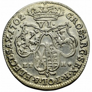 Germany, Saxony, Friedrich August I, 6 groschen 1702, Leipzig
