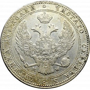 Zabór rosyjski, Mikołaj I, 3/4 rubla=5 złotych 1838 MW, Warszawa