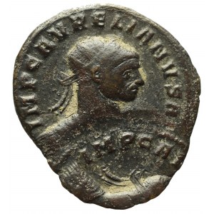 Cesarstwo Rzymskie, Aurelian, Antoninian Siscia - rzadki destrukt podwójnego bicia