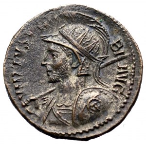 Cesarstwo Rzymskie, Probus, Antoninian Lugdunum - rzadkość Gorgoneion na tarczy