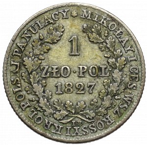 Królestwo Polskie, Mikołaj I, 1 złoty 1827 IB