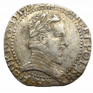 France, Henri III, 1/2 franc 1578, La Rochelle
