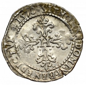 France, Henri III, 1/2 franc 1578, Limoges