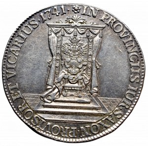 August III Sas, Półtalar wikariacki 1741, Drezno
