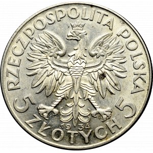 II Republic of Poland, 5 zloty 1934 Polonia