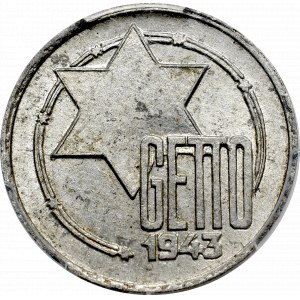 Litzmannstadt Ghetto, 5 mark 1943 - PCGS MS63