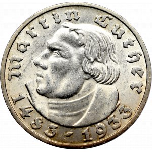 Germany, 5 mark 1933 D, Munich - Luther