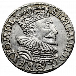 Zygmunt III Waza, Trojak 1594, Malbork - nieopisany otwarty pierścień