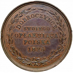 Królestwo Polskie, Medal Dobroczyńcę swojego... 1826 - Duża wersja