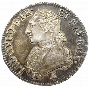 Francja, Ludwik XVI, Ecu 1791, Paryż