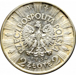 II Republic of Poland, 2 zlote 1934 Pilsudski