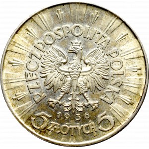 II Rzeczpospolita, 5 złotych 1936 Piłsudski