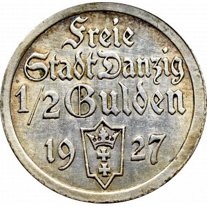 Free City of Danzig, 1/2 gulden 1927