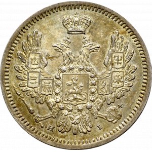 Rosja, Mikołaj I, 10 kopiejek 1853 HI