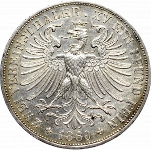 Germany, Frankfurt, 2 Vereinsthaler 1860