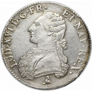 Francja, Ludwik XVI, Ecu 1784, Paryż
