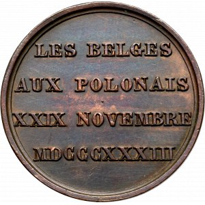 Polska, medal na trzecią rocznicę Powstania Listopadowego 1833