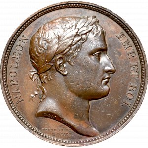 Francja, Napoleon I, Medal zamknięcie obozu w Bolonii i przekroczenie Renu