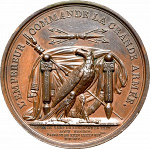 Francja, Napoleon I, Medal zamknięcie obozu w Bolonii i przekroczenie Renu