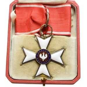 II RP, Kommandeurskreuz des Ordens der Polonia Restituta in einem Etui