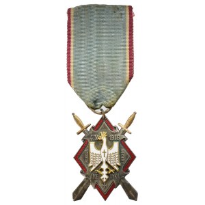 II RP, Odznaka pamiątkowa Miecze Hallerowskie - wersja na wstążce