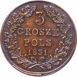 November Uprising, 3 groschen 1831