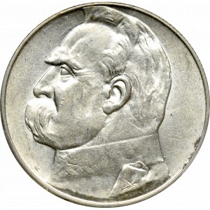 II Rzeczpospolita, 5 złotych 1938 Piłsudski - PCGS AU58