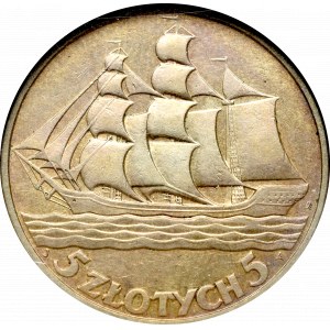 II Republic of Poland, 5 zloty 1936 Ship