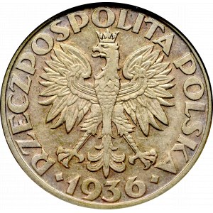 II Republic of Poland, 5 zloty 1936 Ship