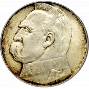 II Rzeczpospolita, 10 złotych 1939 Piłsudski - PCGS MS62
