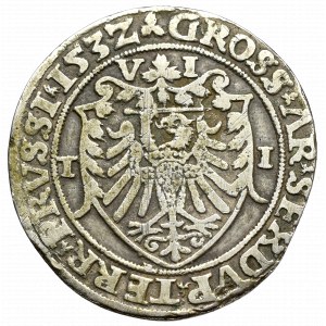 Zygmunt I Stary, Szóstak dla ziem pruskich 1532, Toruń - RZADKOŚĆ MAJNERT