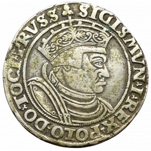 Sigismund I the Old, 6 grossus 1532, Thorn - Majnert forgery