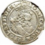 John II Casimir, 6 groschen 1666, Bromberg - NGC AU58