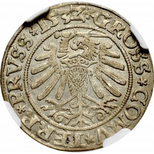 Zygmunt I Stary, Grosz dla ziem pruskich 1532, Toruń - PRVSS/PRVSS NGC AU58