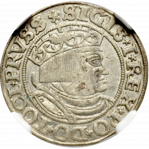Sigismund I the Old, Groschen 1532, Thorn - NGC AU58
