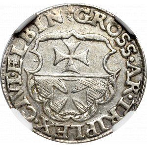 Sigismund I the Old, 3 groschen 1539, Elbing - NGC AU55