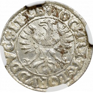 Śląsk, Księstwo legnicko-brzeskie, Jan Chrystian i Jerzy Rudolf, 3 krajcary 1618, Złoty Stok - NGC MS65